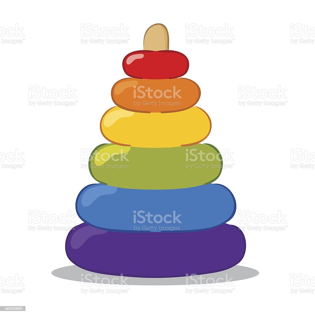 Пирамидка Росигрушка Радуга 9221