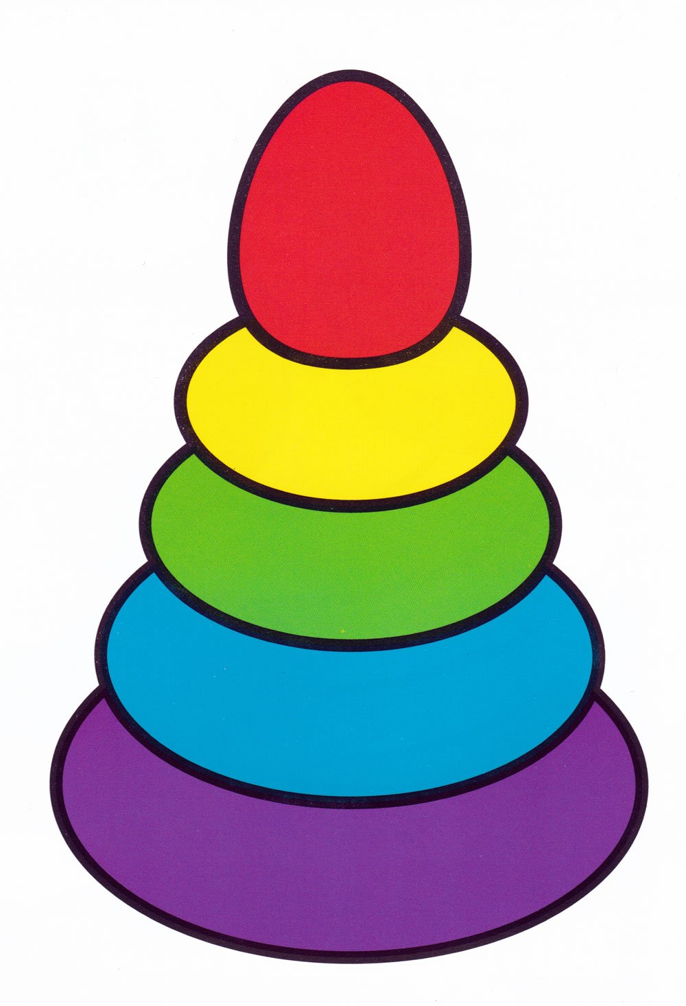 Пирамидка Woody из колец w 91306