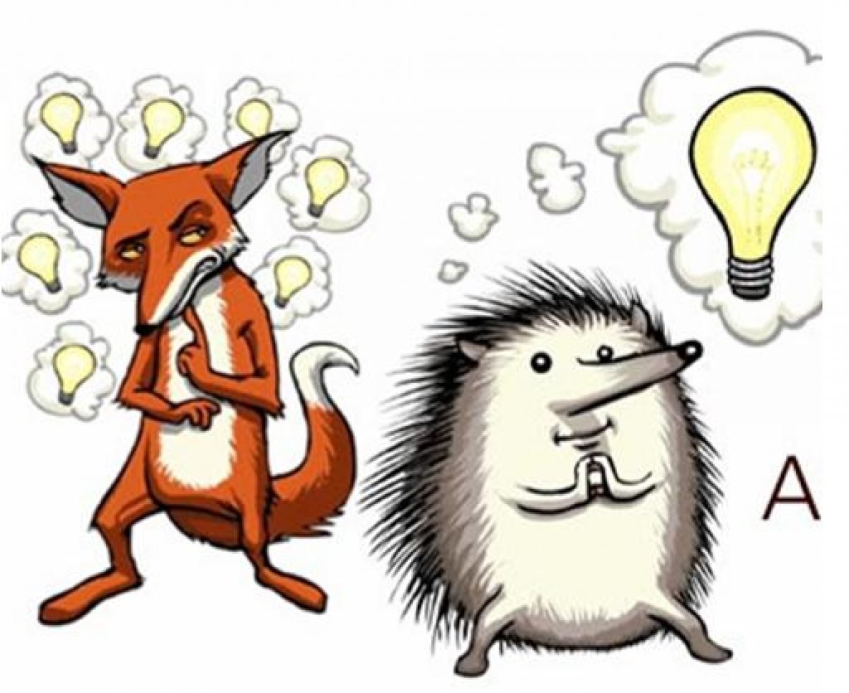 Лиса с ежом