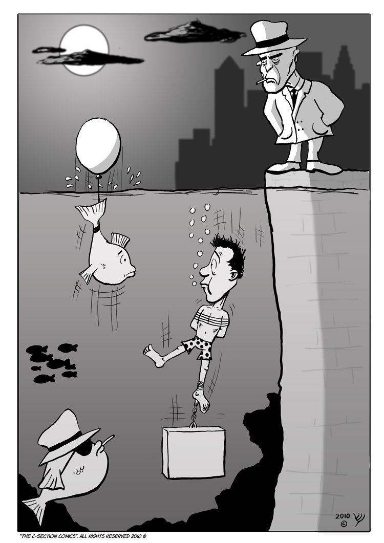 Мафия карикатура