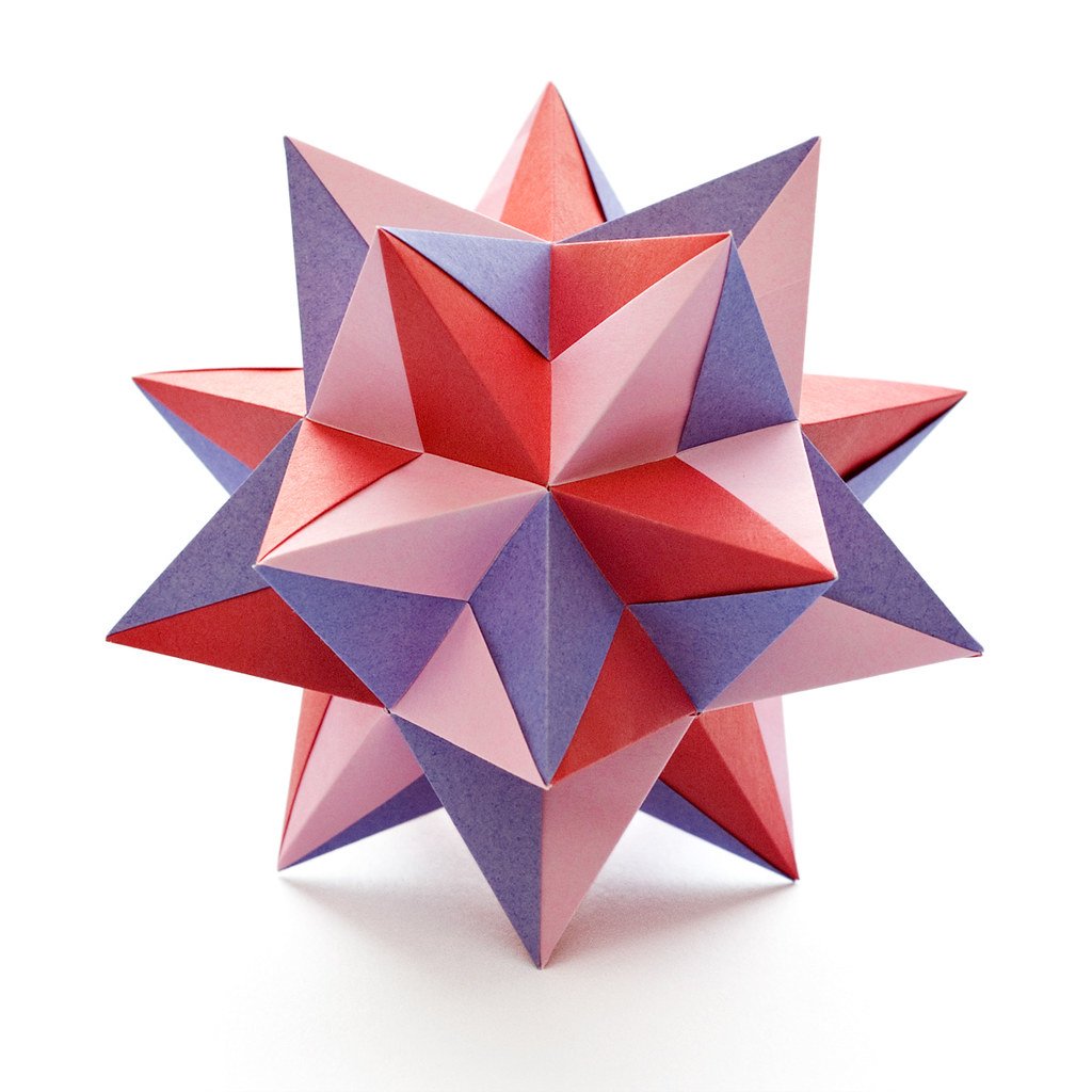 Пять тетраэдров оригами