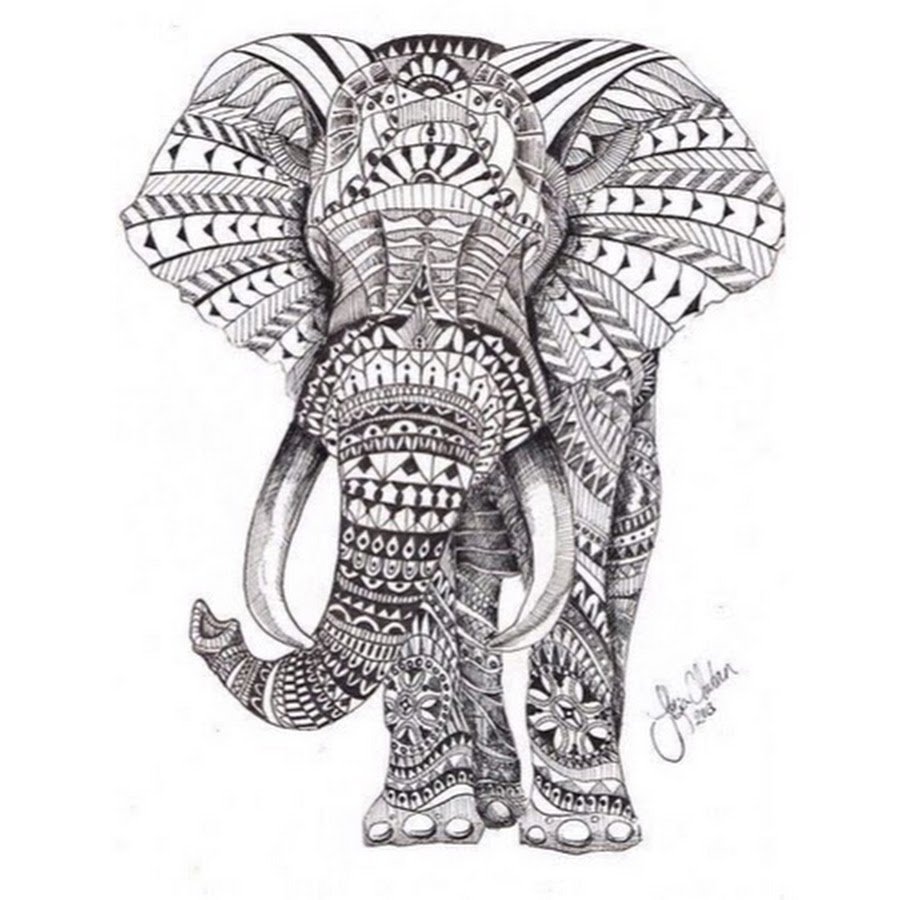 Дудлинг слон