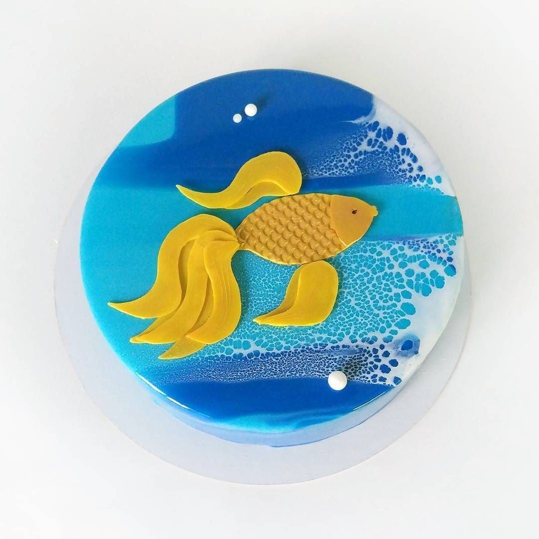 Муссовый торт Золотая рыбка