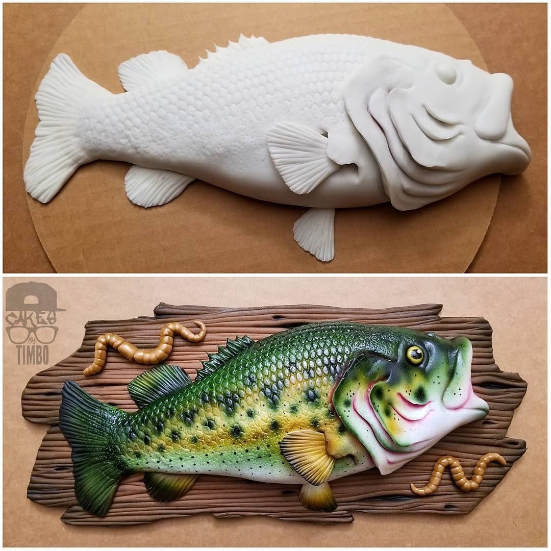 Торт кремовый морской