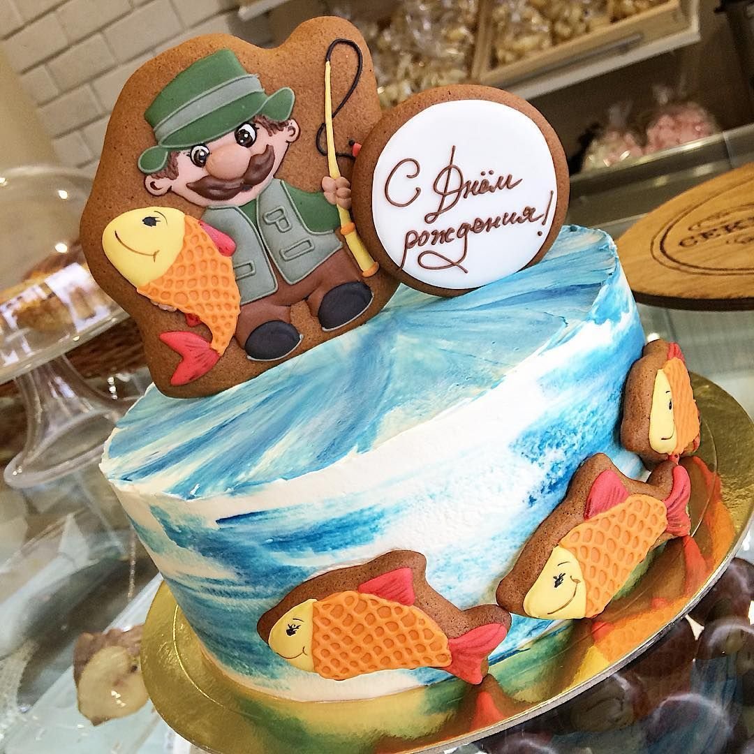 Торт в виде рыбки своими руками