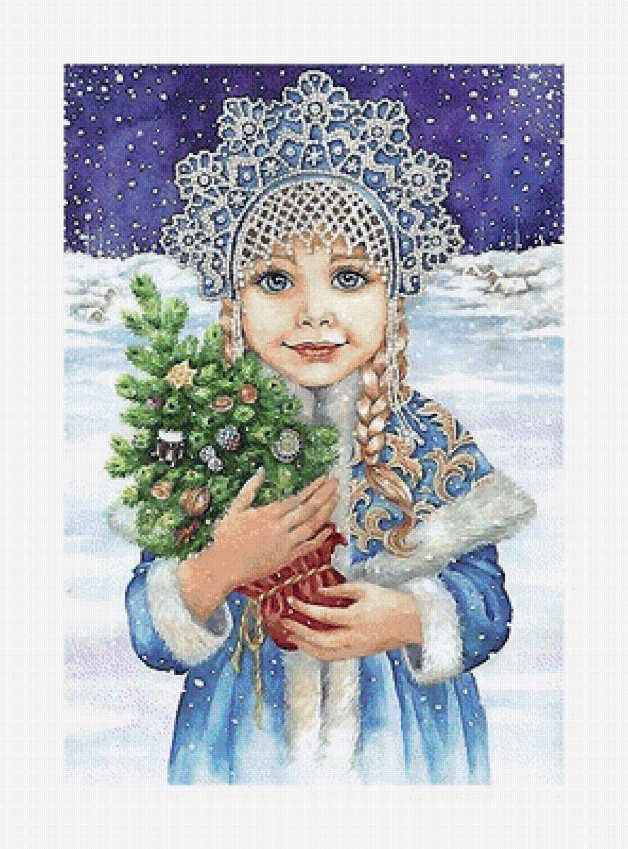 Рисунок Снегурочки