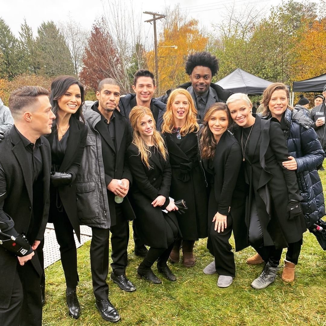 Кэтрин Макнамара и Стивен Амелл