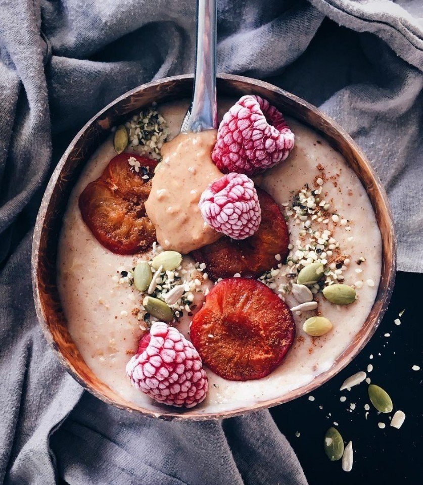 Девушка с едой правильное питание