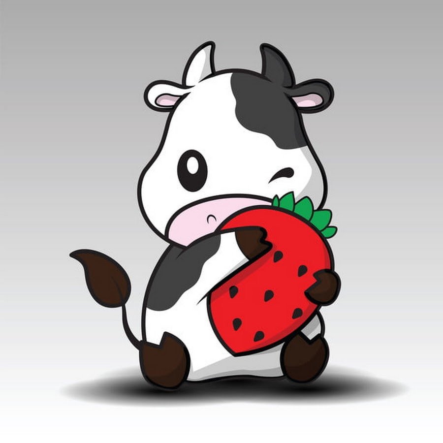 Милая корова мультяшная