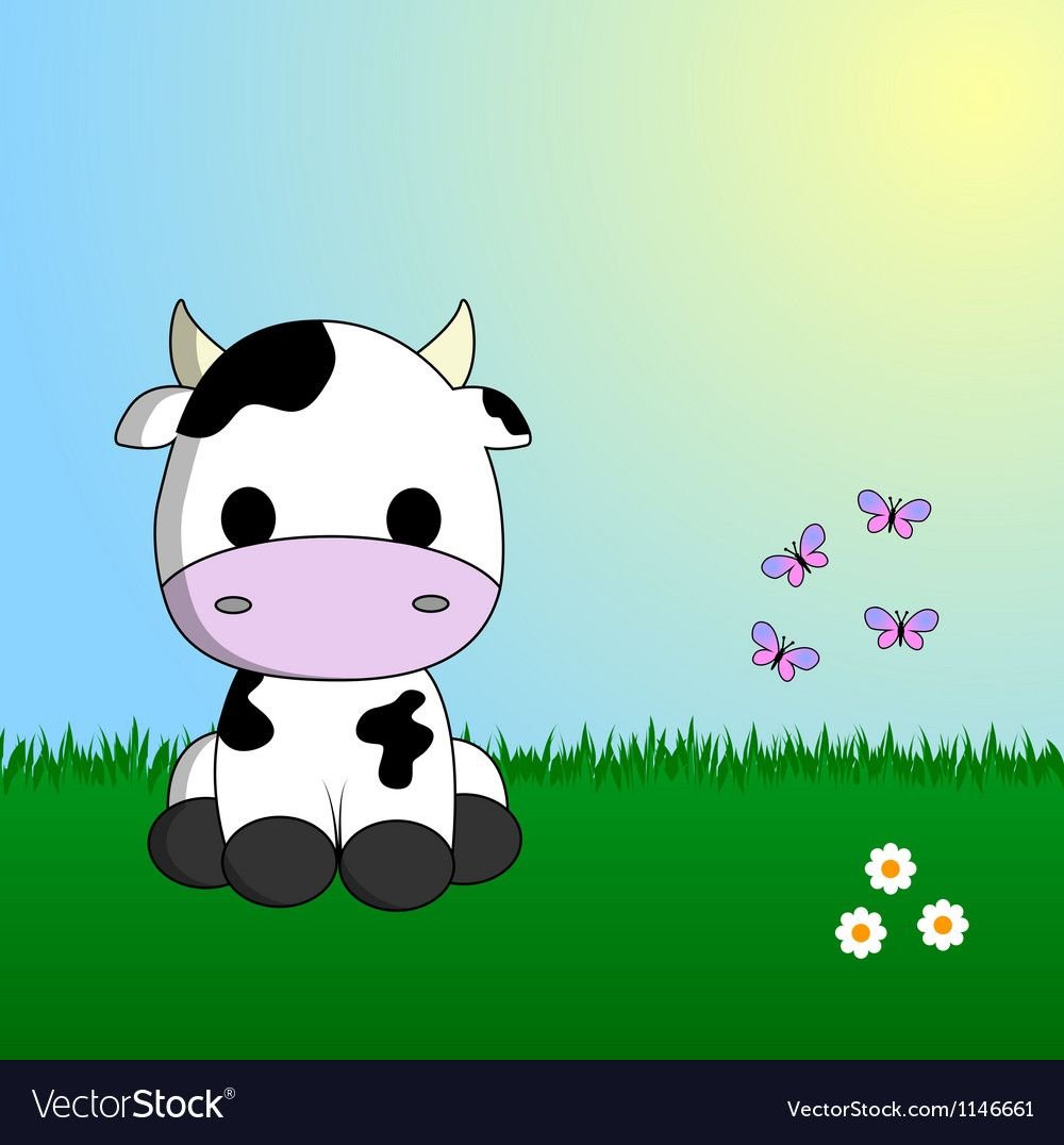 Миленькие мультяшные коровки