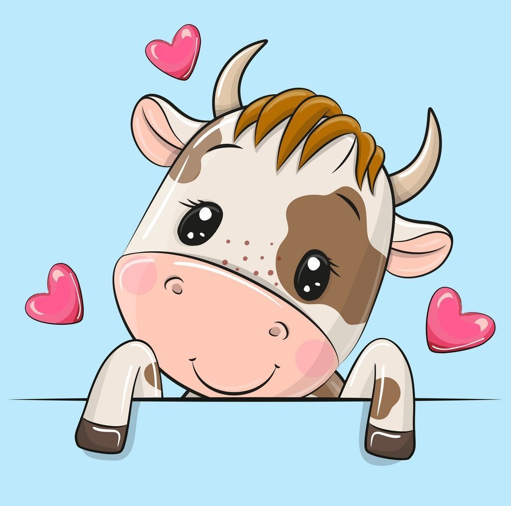 Красивый принт коровки