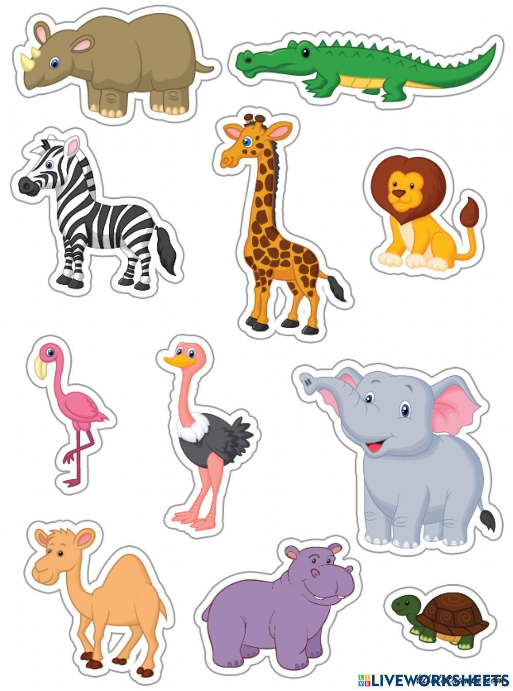 Охота в Африке рисунок