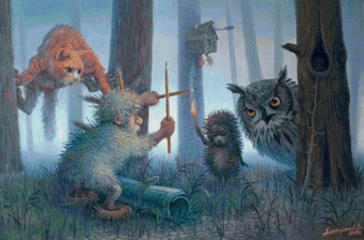 Домовой картины Александр Маскаев