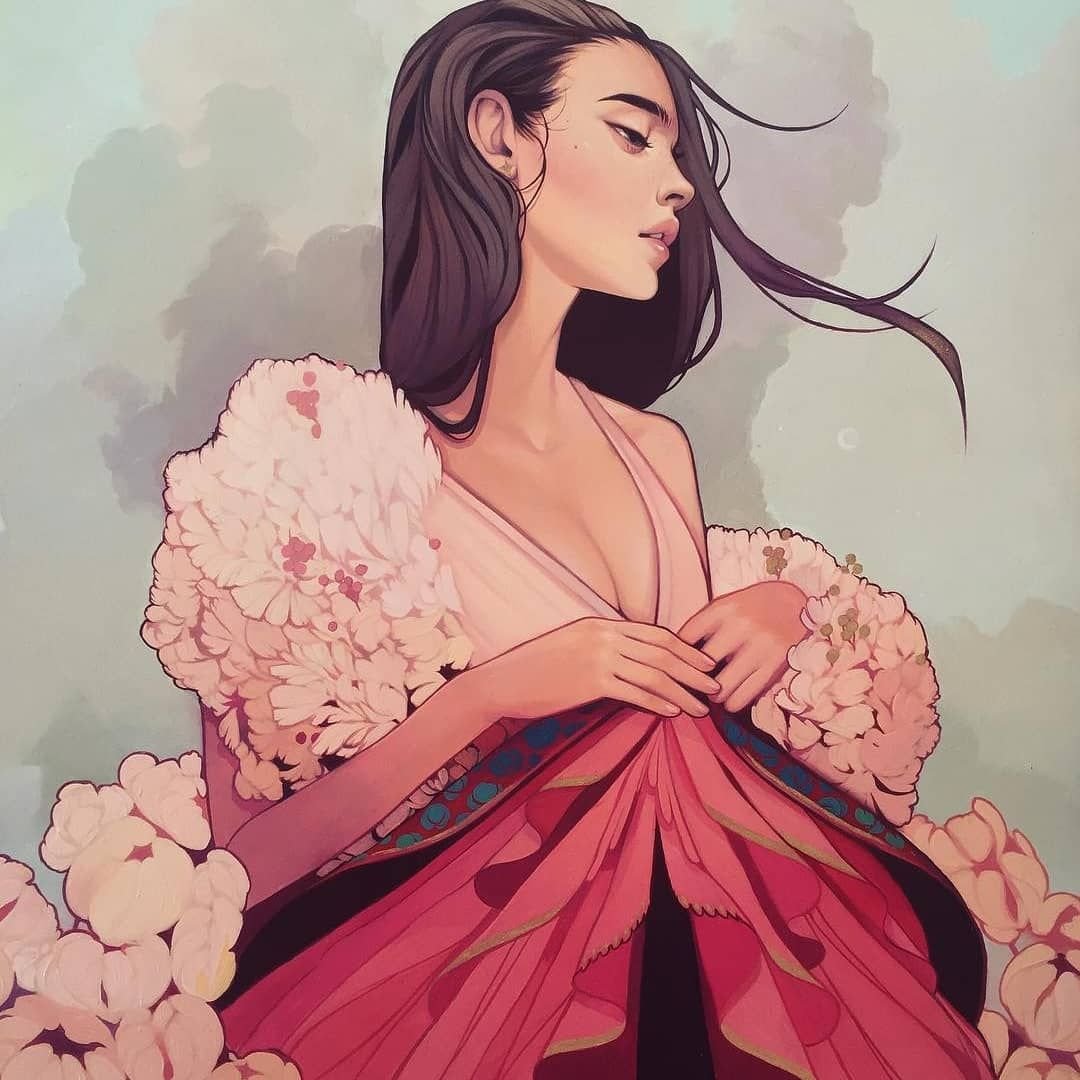 Красивая девушка в эстетике