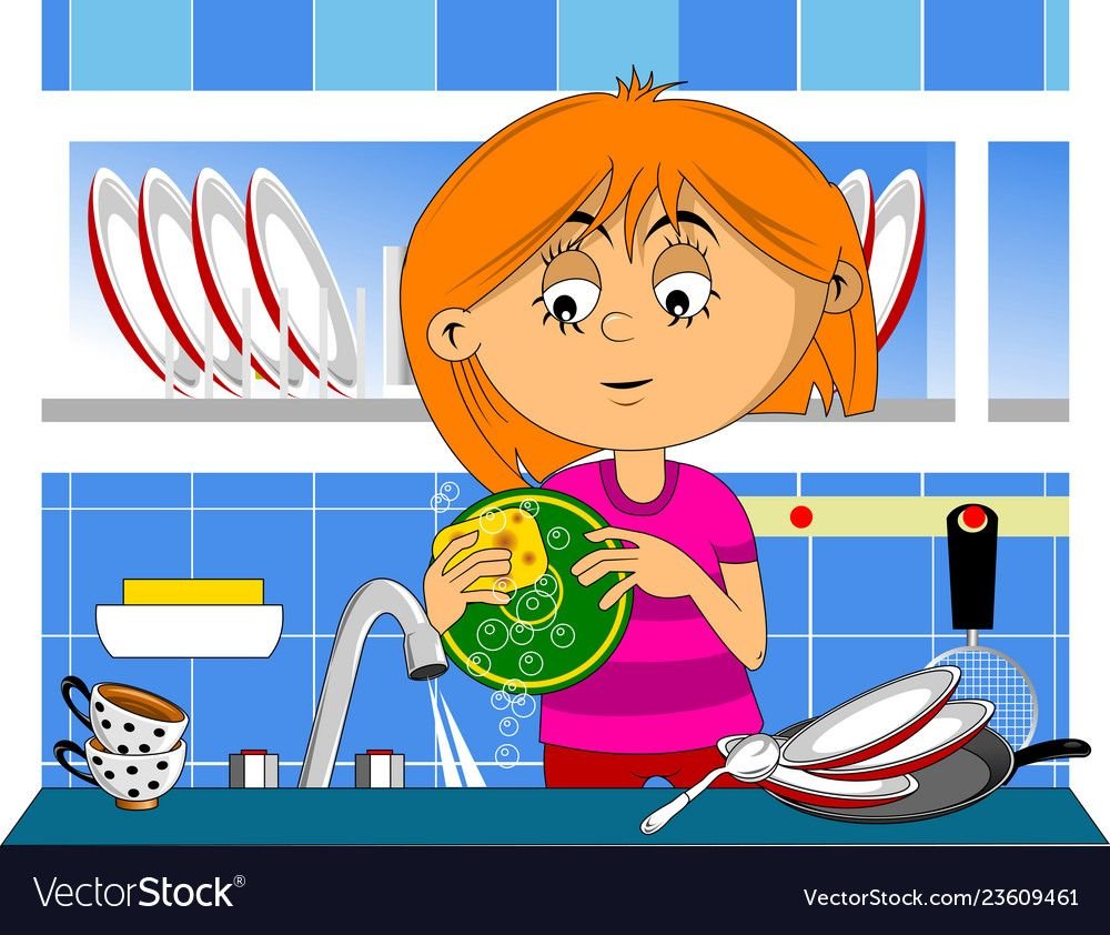 Дети мамины помощники