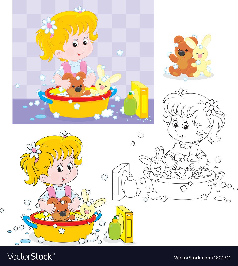 Мыть посуду картинка для детей