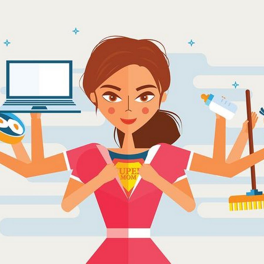 Супер мама рисунок