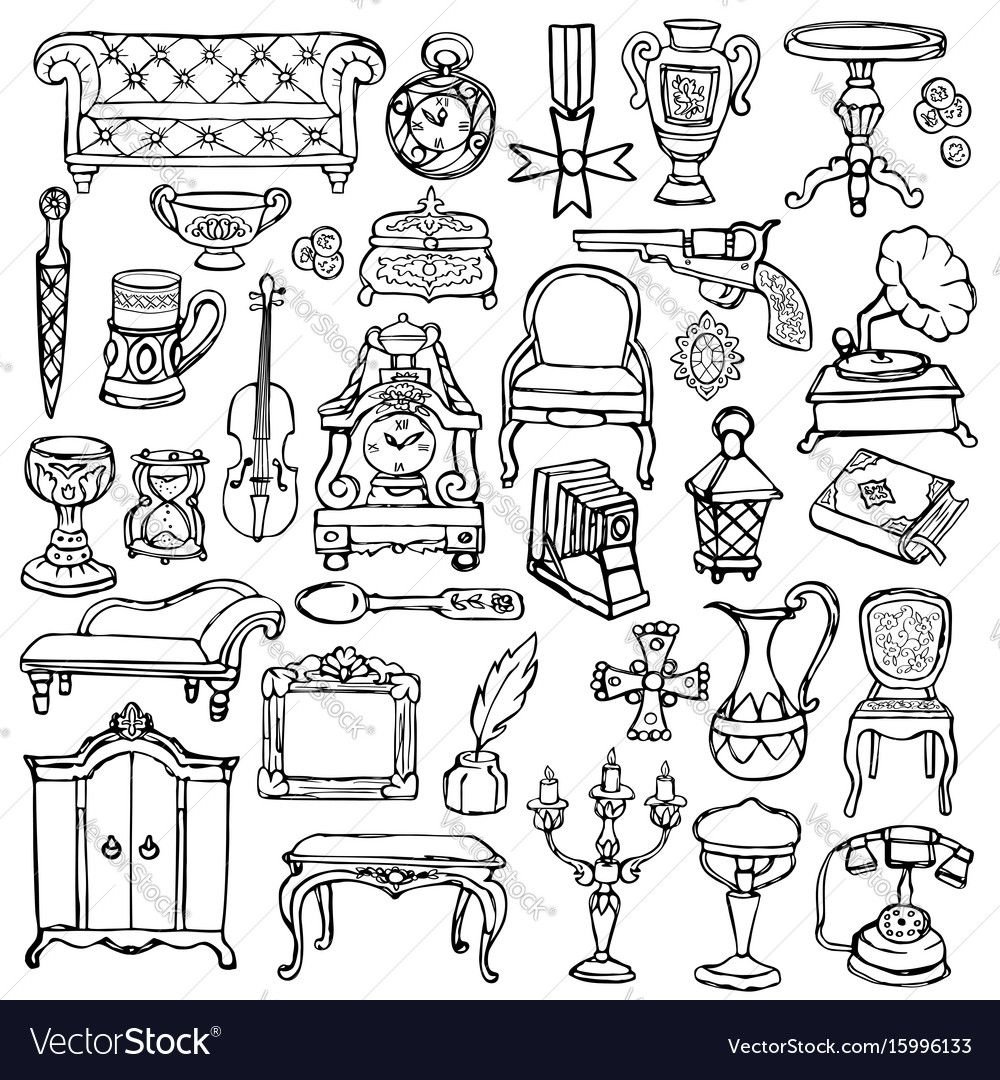 Антиквариат вектор