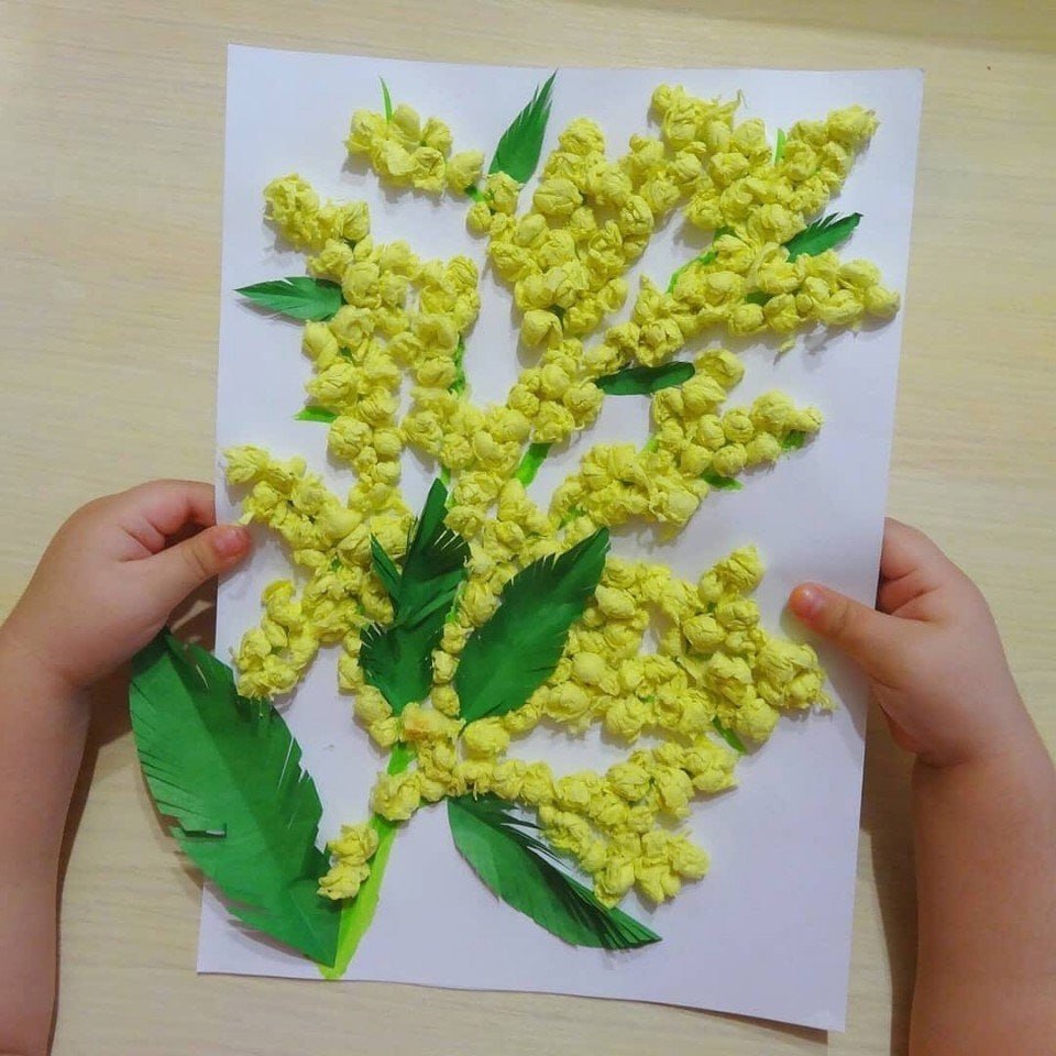 Мимоза живопись Натан