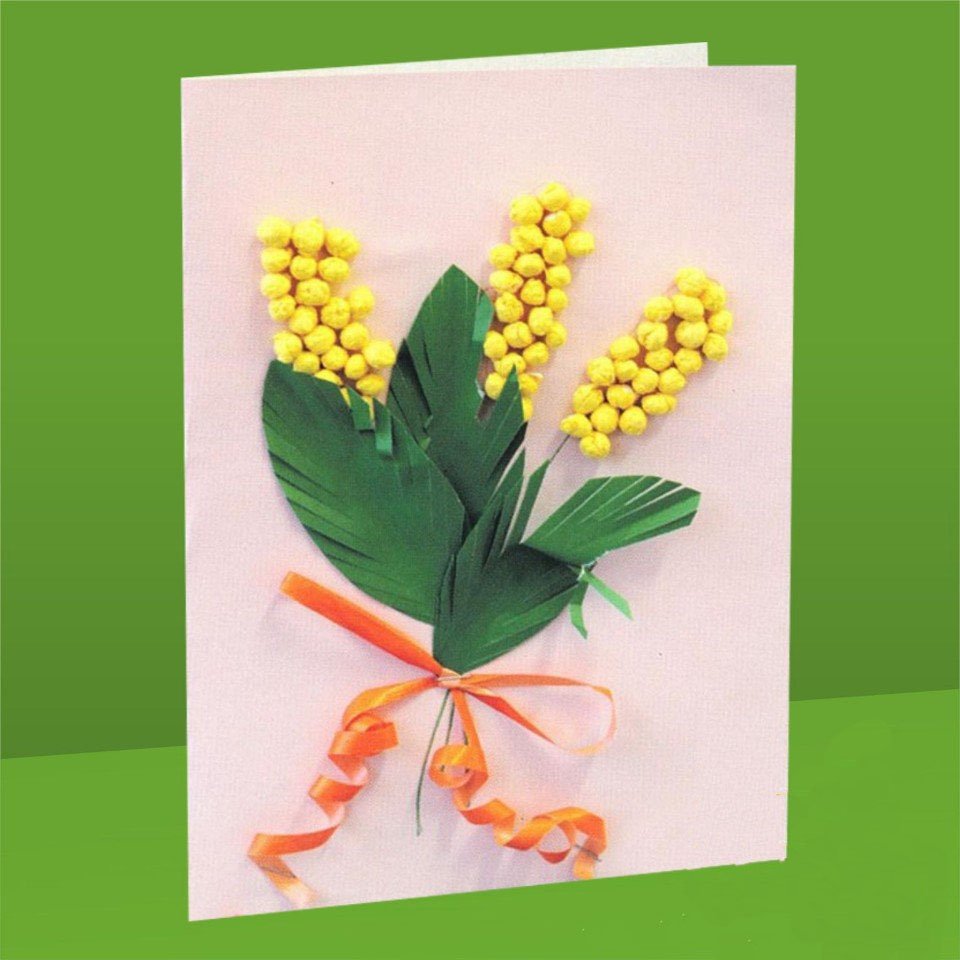 Аппликация из пластилина к 8 марта