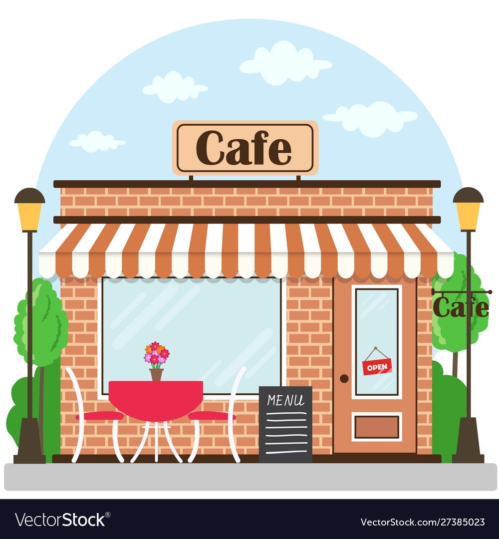 Кафе иллюстрация