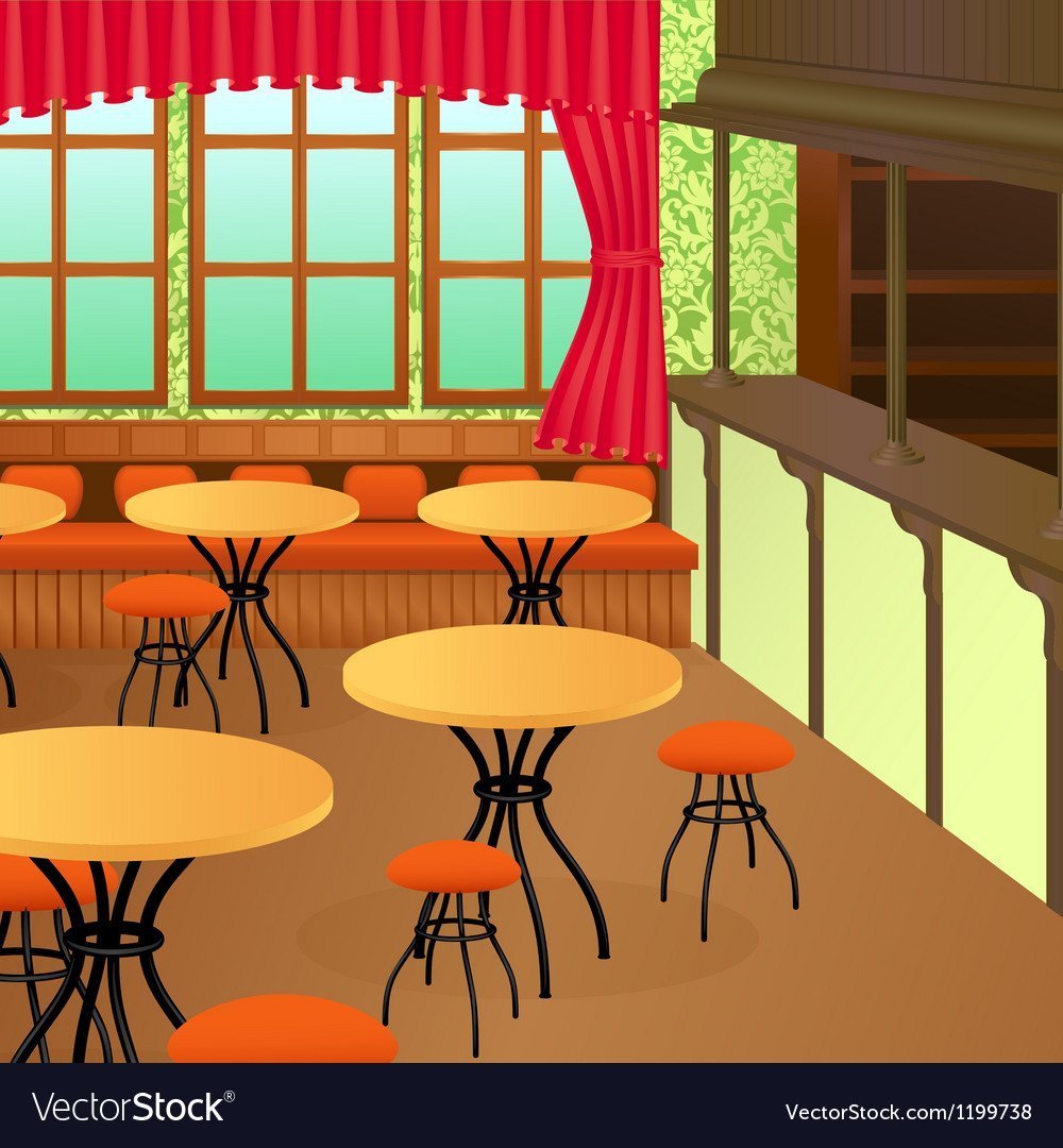 Мультяшная столовая в детском саду