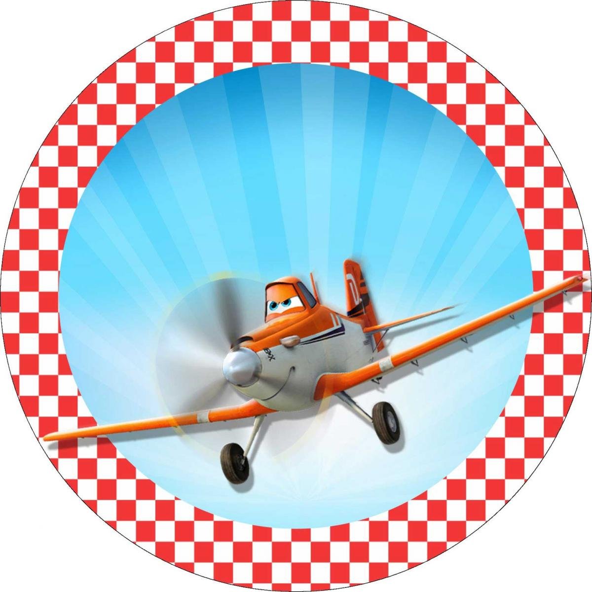 Торт с фотопечатью самолета