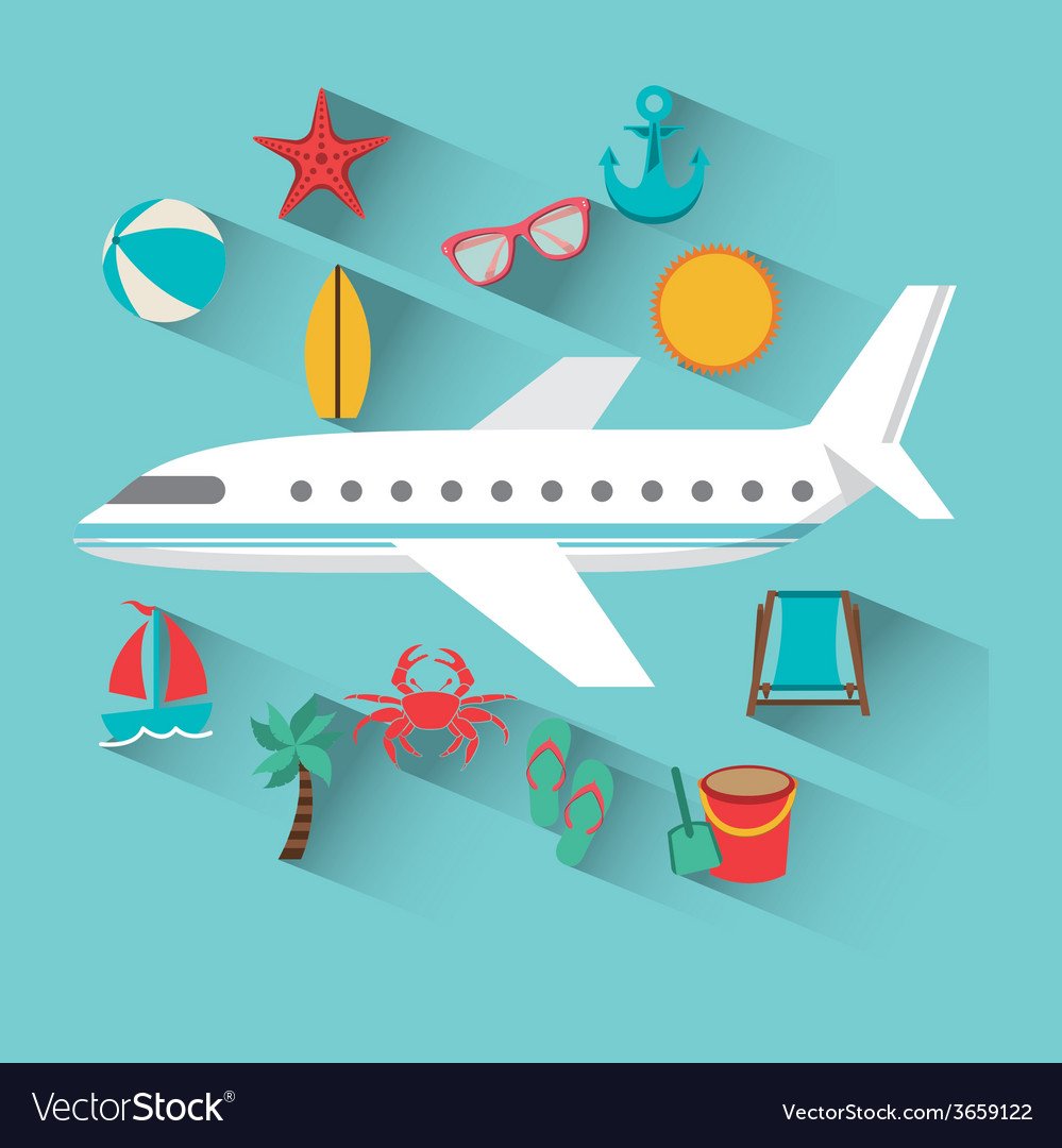 Самолет путешествие рисунок