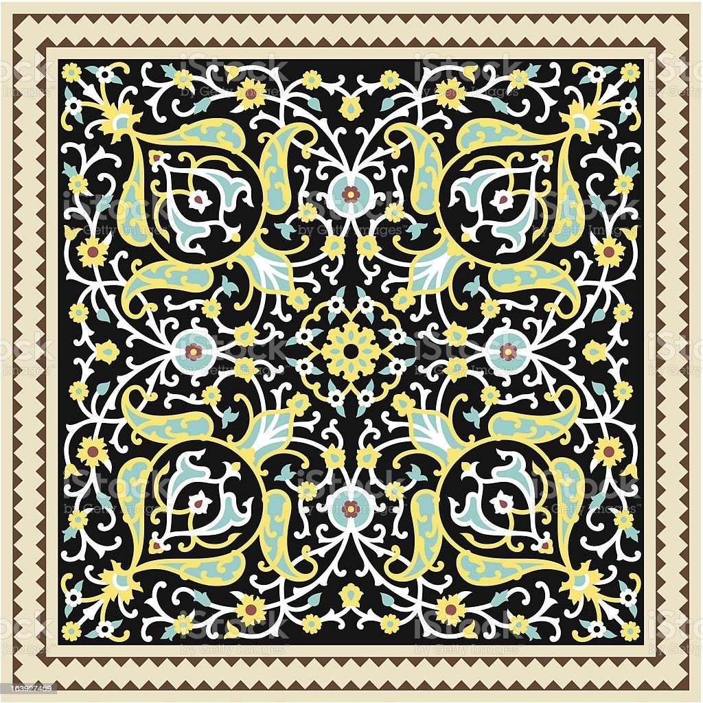 Арабский орнамент в квадрате