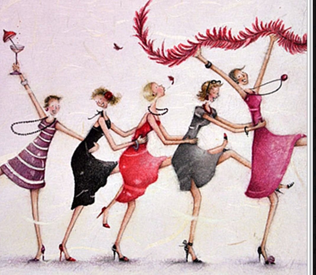 Нарисованная пляжная вечеринка