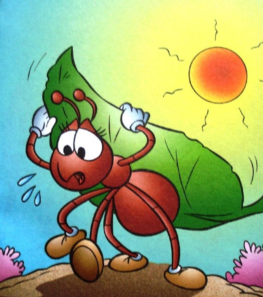 Мульт муравьи и Божья коровка