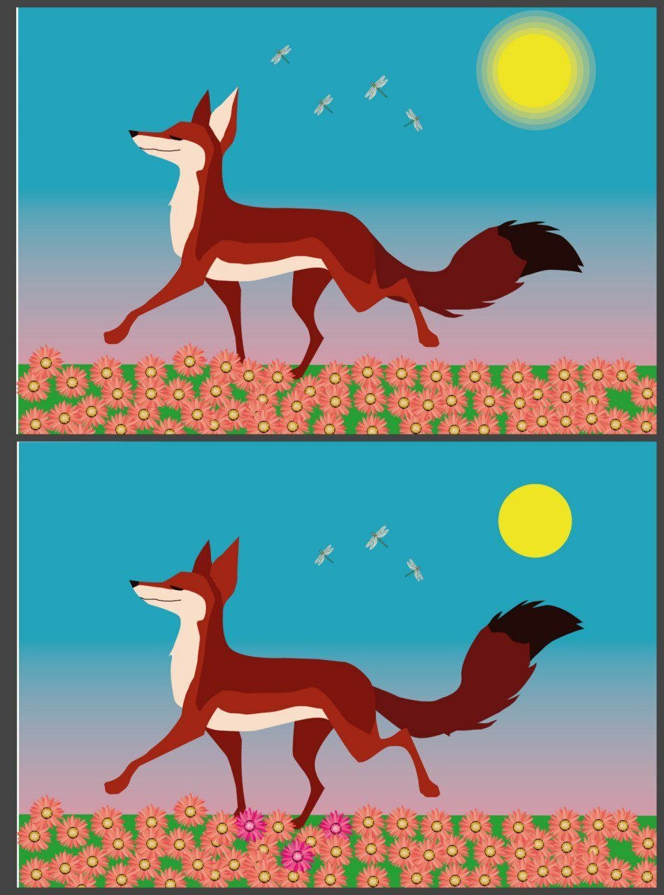 Мультяшные лисички