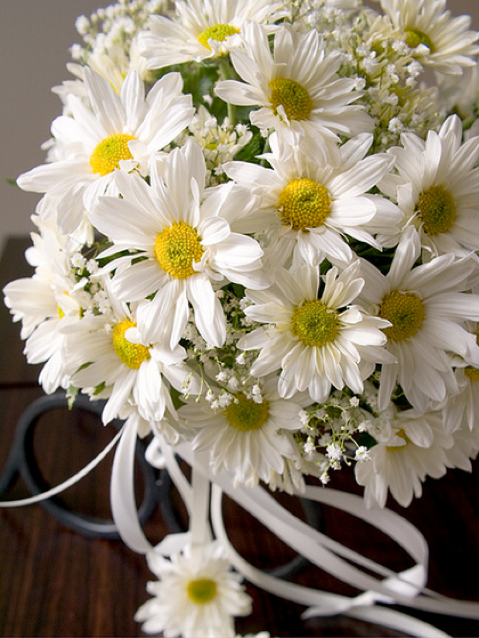 Георгиновые ромашки букет