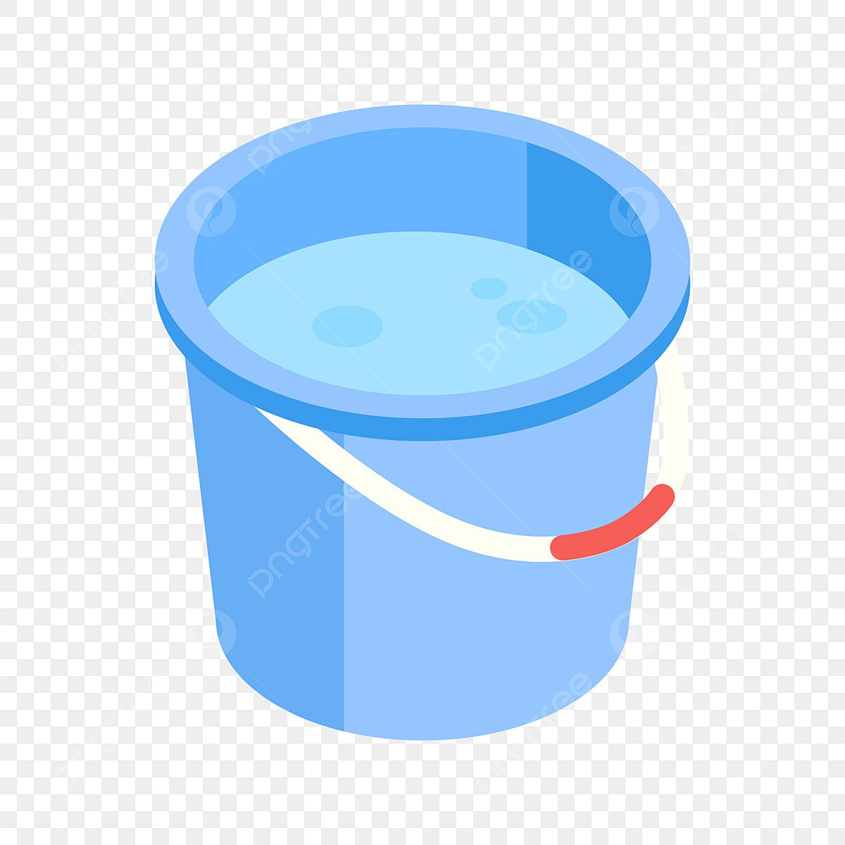 Мультяшное ведро с водой