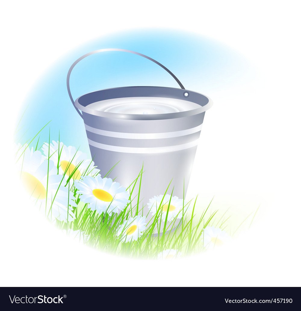 Ведро молока для детей