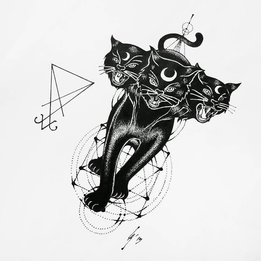 Стилизованная Кошачья голова