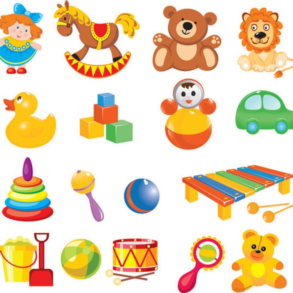 Развивающие игрушки вектор