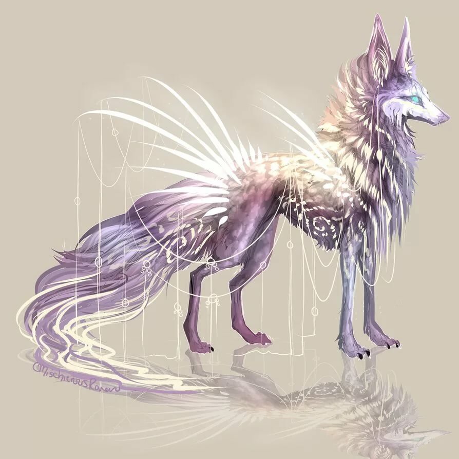 Фамильяр волк Кицунэ