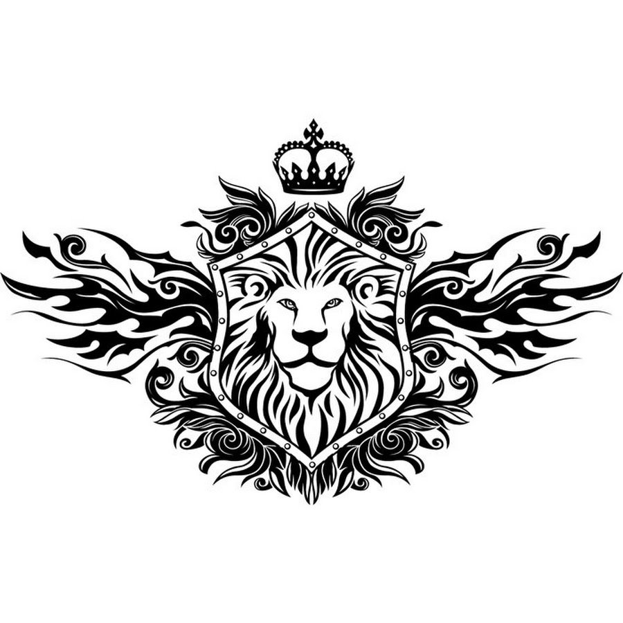 Векторный Лев с короной