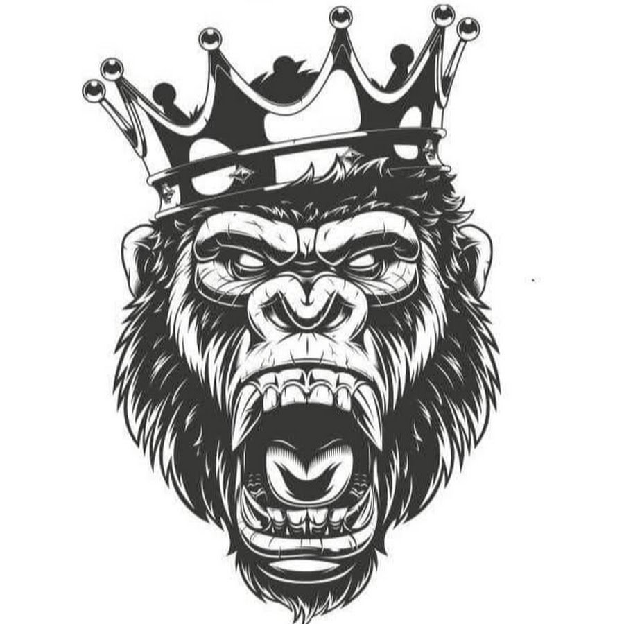 Обезьяна тату эскиз