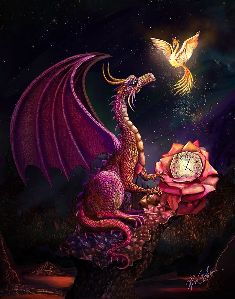 Картина на драконе