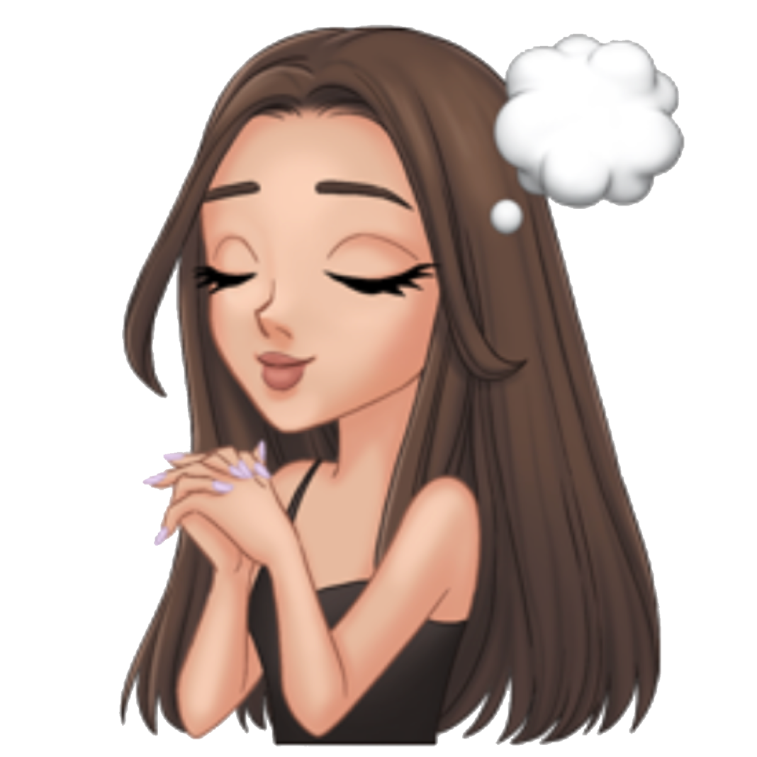 Женское лицо мультяшное