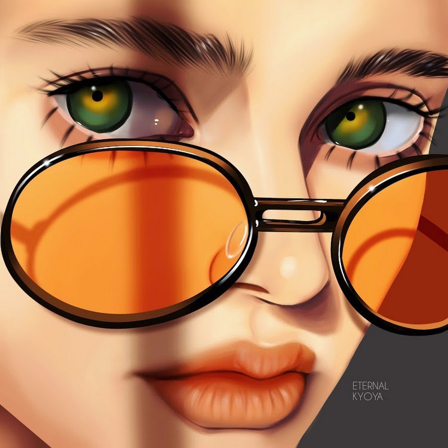 Красивые очки для арта