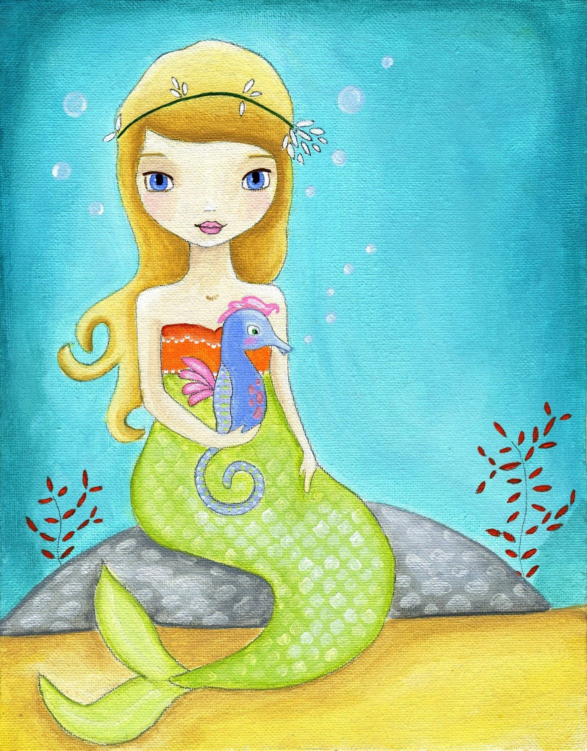 Корона русалки рисунок