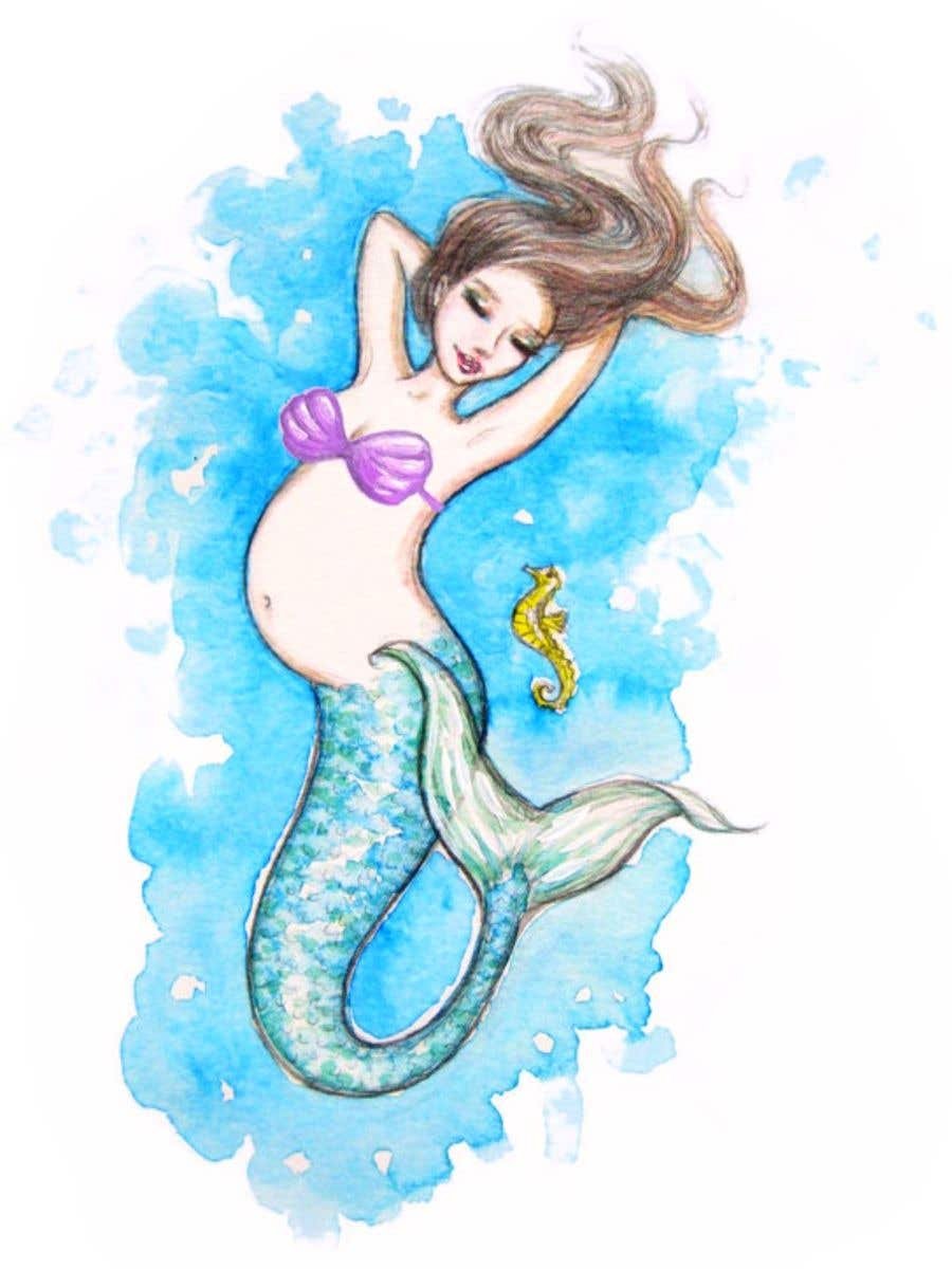 Русалка детский сад вектор