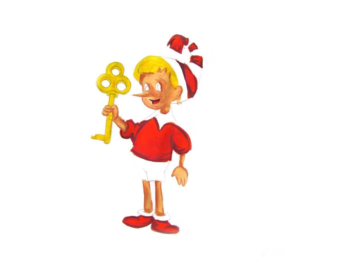 Буратино для презентации