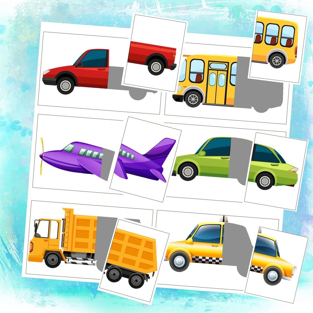 Сложи картинку транспорт