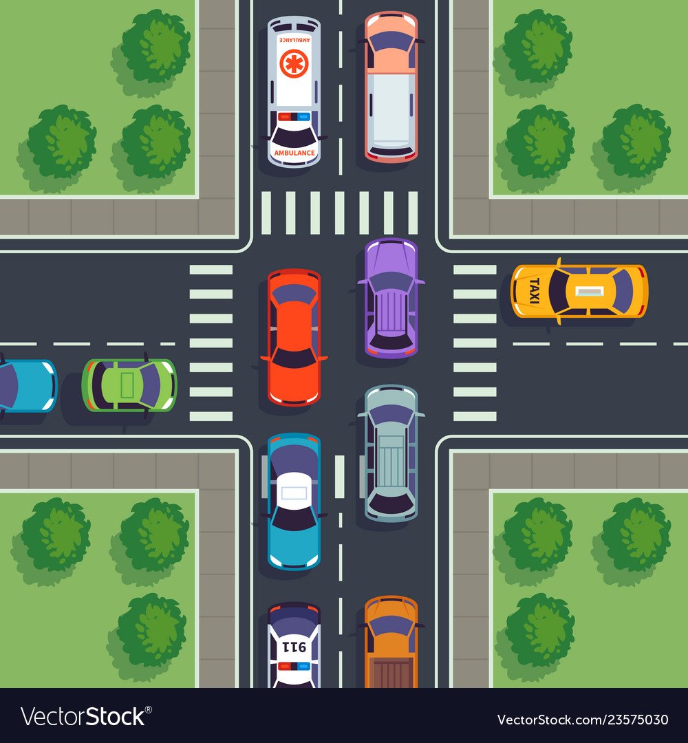 Дорога вид сверху для детей