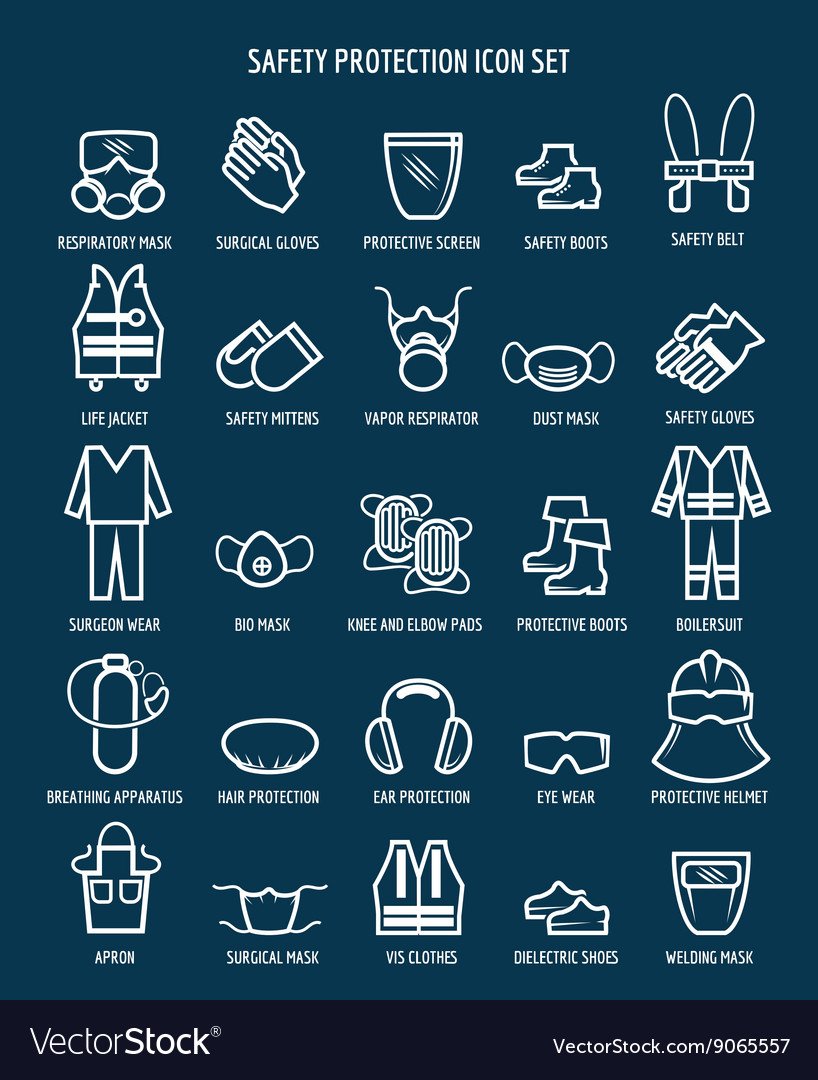 Охрана труда иконка вектор