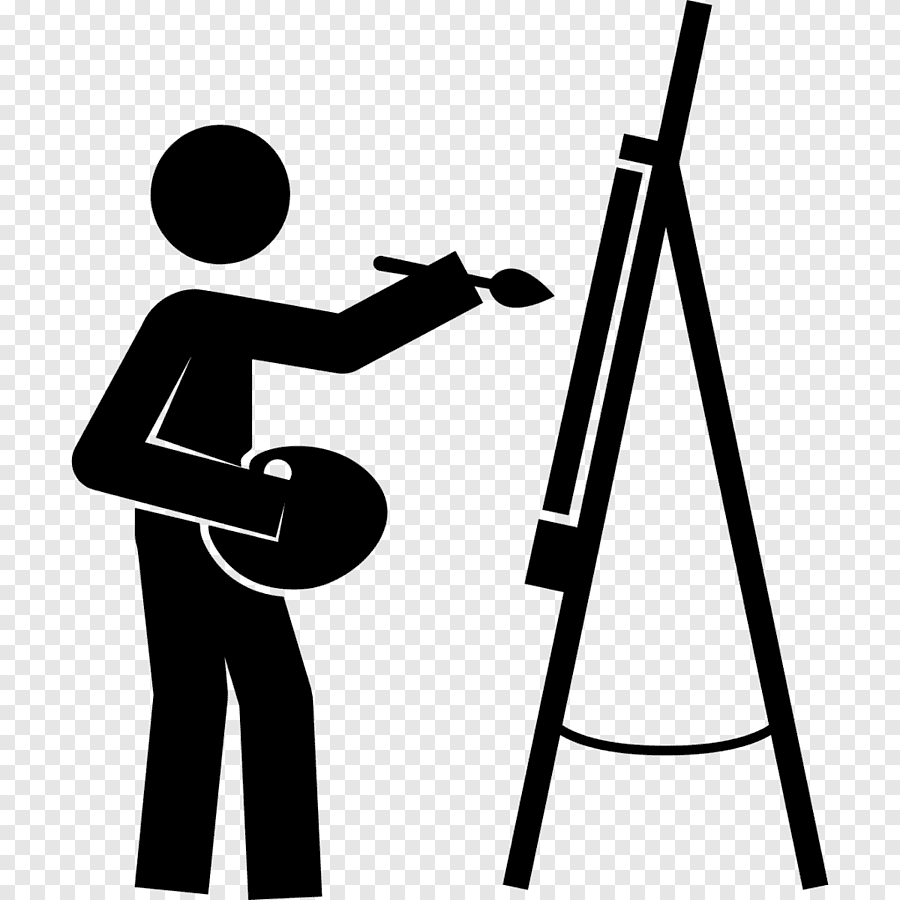 Силуэт художника